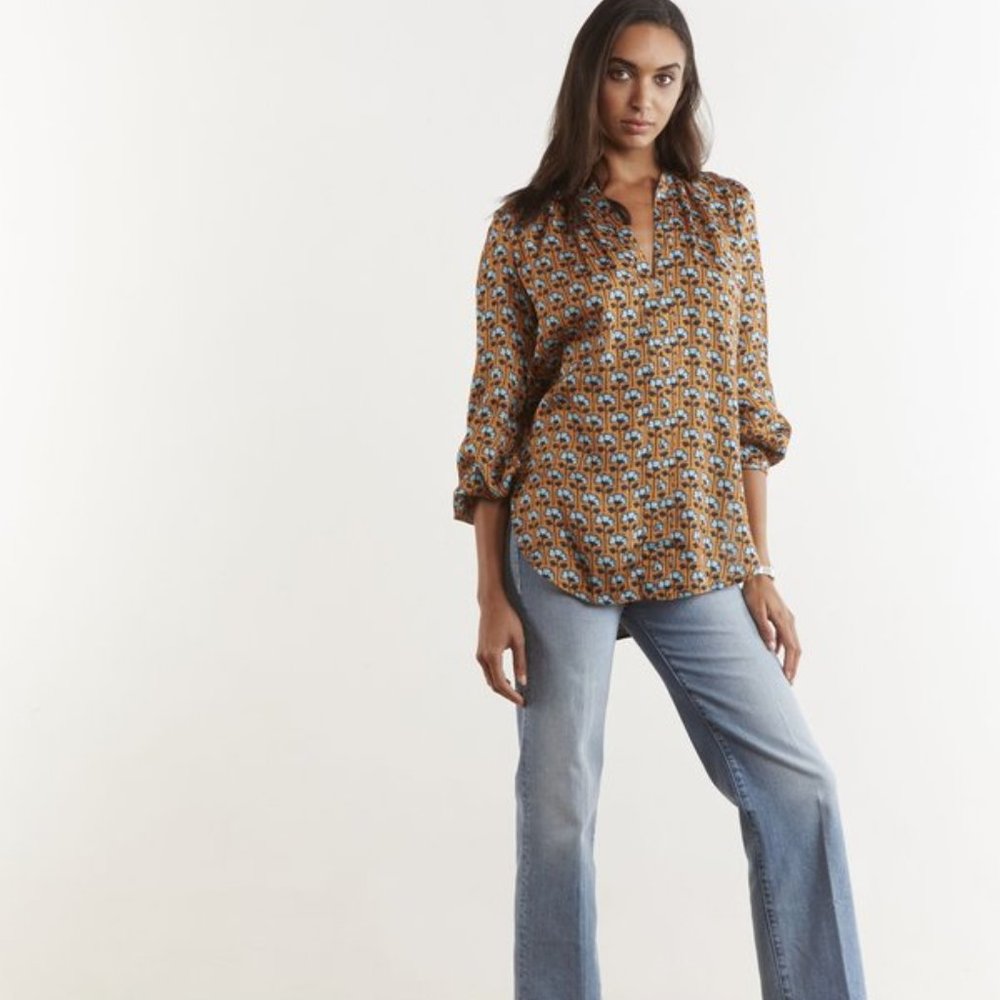 $148 THE ODELLS Nina Tunic - Chambal Floral S